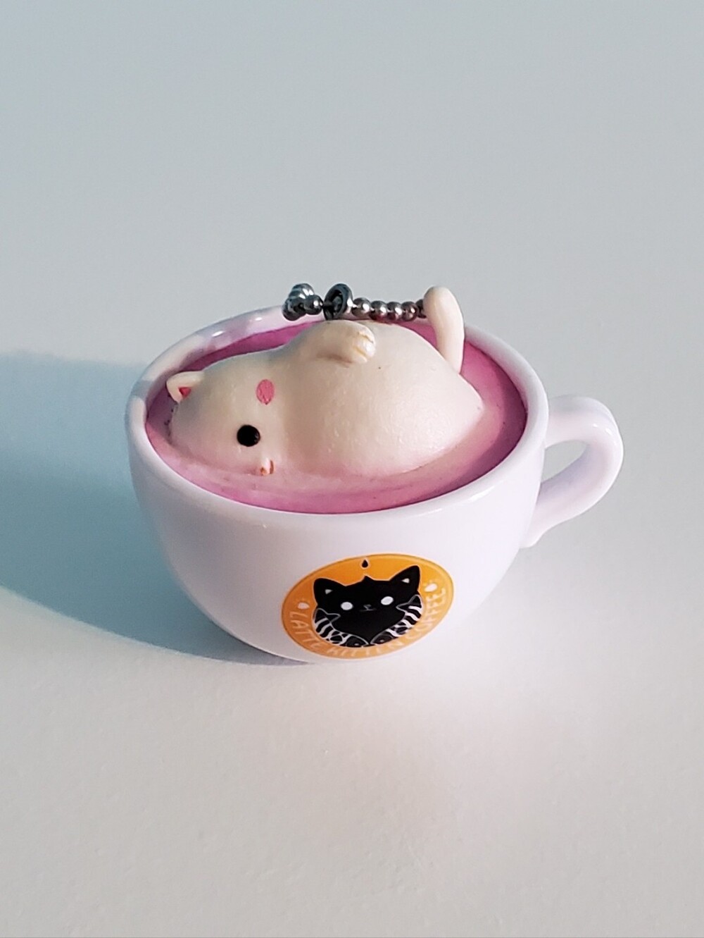 2/$20 Latte Cat Keychain
